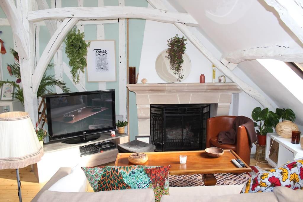 Charmant Appartement Vieux Tours Buitenkant foto